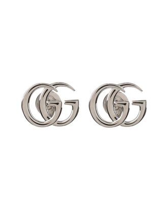 Gucci Silver Gg Marmont Stud Earrings (Authentic Pre-Loved)