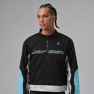 Nike Jordan Mens Jordan Brooklyn Motorsport Jacket in Black | HV1048-011