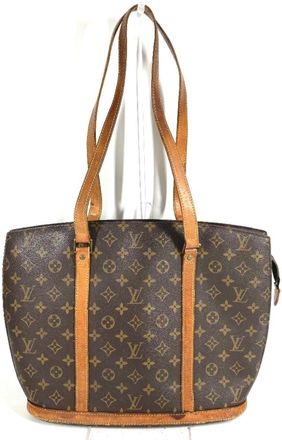 Louis Vuitton Brown Monogram Canvas Shoulder Bag Tote Bag (Pre-Owned)