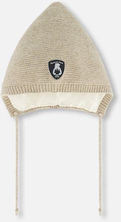 Deux par Deux Baby Unisex Baby Pointed Knit Hat In Beige in Pine Bark at Nordstrom, Size 18-24 M