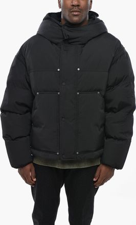 Dsquared2 Mixed Cotton Padded Jacket ICON with Hood Dsquared2