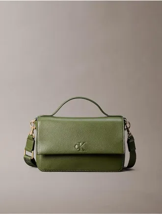 Calvin Klein Womens Ultralight Phone Crossbody - Green