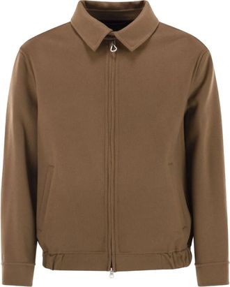 Palt&ograve; Giacca Vieri con zip - Marrone