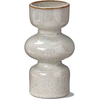 Tag Linea Taupe Speckled Ceramic Reversible Candle Holder Large in Brown at Nordstrom