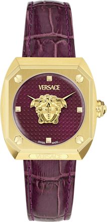 Versace Medusa Antares WoMens Burgundy Watch VE0R00125 Leather - One Size