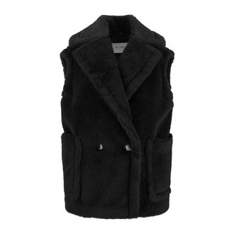 Max Mara Waistcoats, female, Black, 2XS, Teddy Vest