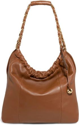 Aim&eacute;e Large Lennon Shoulder Bag in Chestnut at Nordstrom