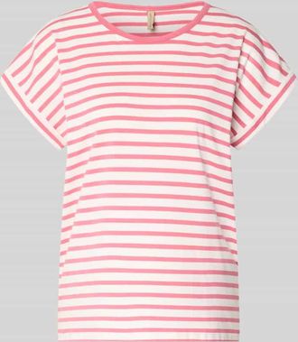 Soyaconcept T-Shirt mit Rundhalsausschnitt Modell RINA in Rosa, Gr&ouml;&szlig;e XXL