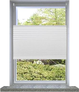 vidaXL Plisse Persiana Blanco Cortina Plisada 100x200cm Vidaxl