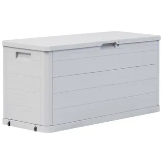 vidaXL Baule Da Giardino 280 L Grigio Chiaro - Vidaxl