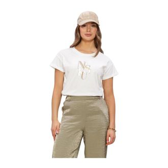 Nukus Nukus, Dames, Tops, Wit, Maat: 2XL Katoen