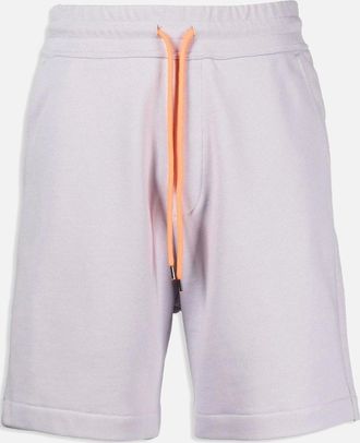 Vivienne Westwood Mens Mens Lavender Vivienne Westwood Orb logo-Embroidered Shorts - Purple - Size: 32/30/31