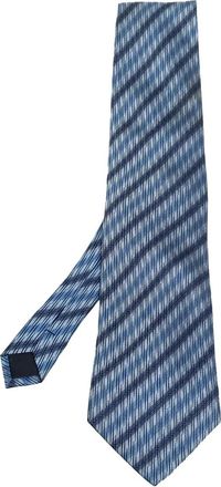 Lanvin Zijden stropdas met patroon - Blauw