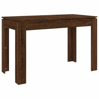 vidaXL Vidaxl - Mesa De Comedor Madera De Ingenier&iacute;a Marr&oacute;n Roble 120x60x76 Cm