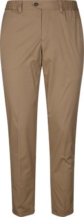 PT01 Tailored Neutrals Pants with Elastic Waistband and Functional Pockets
