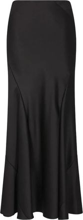 Giorgio Armani Zijden maxi-rok - Zwart