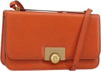 Bottega Veneta Pre-owned Vintage Schoudertas - Dames - Vintage Schoudertas - Oranje - ONE Size - Leer - Vintage