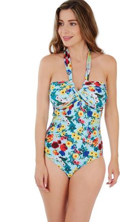 Lepel Womens Power Swimsuit, Multicoloured (Flower Print), 18