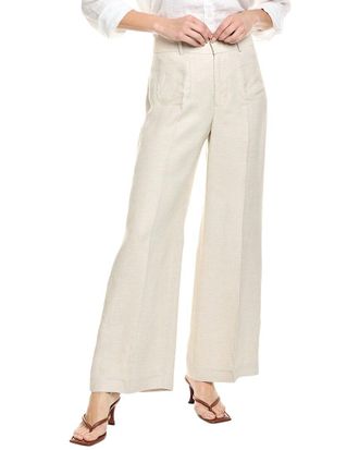 Frame Denim Frame Denim Le Slim Palazzo Modernist Pocket Linen-Blend Pant