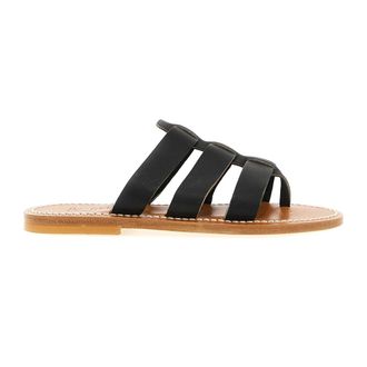 K.Jacques K.jacques, Schoenen, Dames, Zwart, 38 EU, Leer, Dolon Sandal
