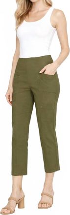 Elliott Lauren Slant Pocket Trousers In Olive