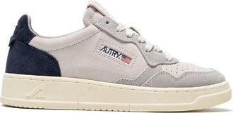 Autry Mens Medalist Low-Top Sneakers In Grey/blue