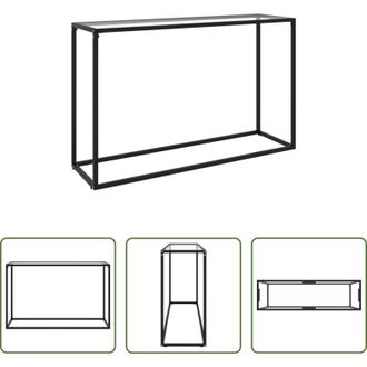 vidaXL vidaXL Tavolo in acciaio - Tavolo Consolle Trasparente 120x35x75 cm in Vetro Temperato