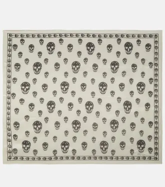 Alexander McQueen Printed silk scarf