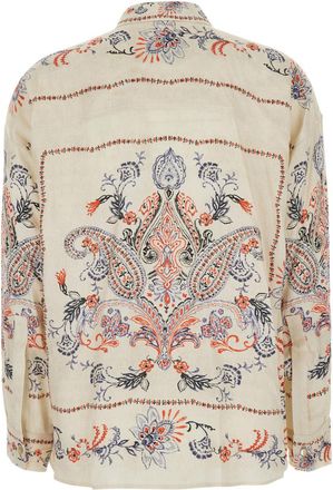Momoni Womens Blouse Classic Collar White Viscose Blouses Shirt