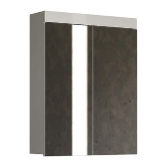 Trendteam Trendteam - Armario De Ba&ntilde;o Amanda - 2 Puertas Espejo - L60 X P17 X H77 Cm - Blanco