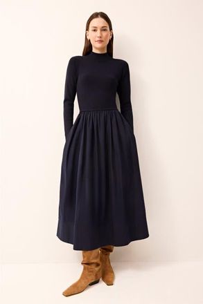 Marie Oliver Barrett Maxi Dress in Navy at Nordstrom, Size X-Small