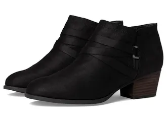 Life Stride Bryce Zip Short Boots Womens Boots Black : 6.5 W (C), Faux Leather