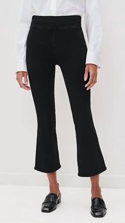 Frame Denim Jetset Crop Mini Boot Jeans In Black