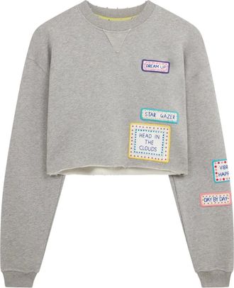 Mira Mikati Felpa con applicazione - Grigio