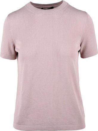 Max Mara Maglia Betel Sottogiacca - Dames - Ronde hals truien - Roze - XS - Polyester - Truien & Vesten