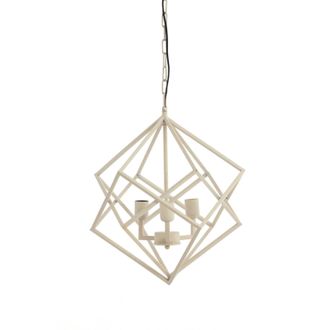Light & Living L&aacute;mpara Colgante - Drizella - Beige - Metal - - Light&living
