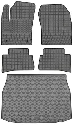 OEM Juego De Alfombrillas De Goma Para Coche Y Alfombrilla Para Maletero Para Toyota C-hr I Crossover (enero De 2017-2023)