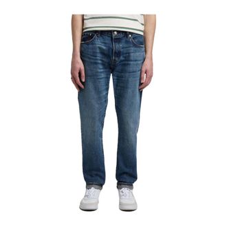 Edwin Heren, Jeans, Blauw, Maat: W36 L32 Katoen