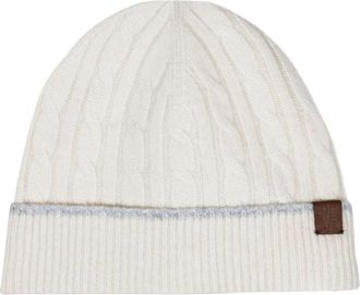 Eleventy Beanies - Heren - Hoeden - Beige - ONE Size - Accessoires