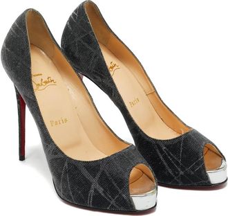 Christian Louboutin Pumps New Very Prive con plateau - Nero