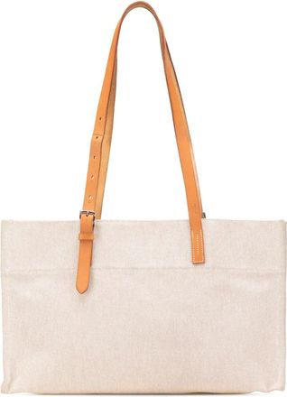 Herm&egrave;s Borsa tote Etriviere Elan in tela Toile 2011 - Marrone
