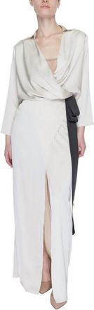 Sandro Ferrone Womens Long Dress In Beige