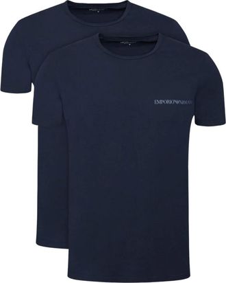 Emporio Armani Mb263 T-shirtset - Heren - Tops - Blauw - Maat: XL Katoen