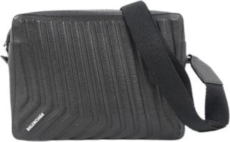 Balenciaga Pre-owned Cross Body Bags, female, Black, Size: ONE SIZE Pre-owned Leather Shoulder Bag