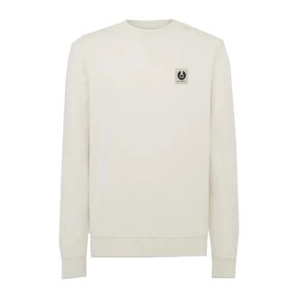 Belstaff Cotton Fleece Sweatshirt - male - Belstaff - Sweatshirts - Gray - XL - Sweatshirts & Hoodies
