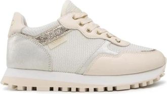 Liu Jo Wonder Sneakers Beige Leer/Stof - Dames - Sneakers - Beige - 40 EU - Leer - Schoenen