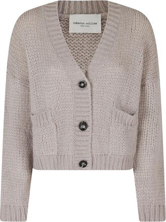 Roberto Collina Cardigans - Dames - Vesten - Beige - M - Truien & Vesten
