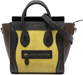 Celine Pre-owned Celine Nano Tricolor Leather Luggage Tote Ladies SU6HCAW75JXNHUMH