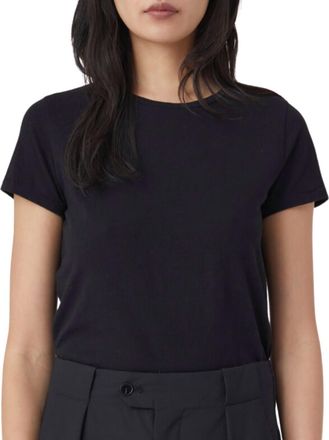 Closed Womens Basic Cotton T Shirt In Black