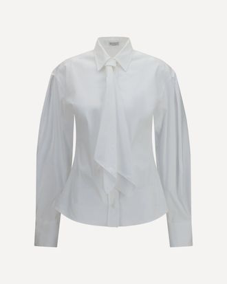 Brunello Cucinelli Cotton blend Shirt with tie Female S